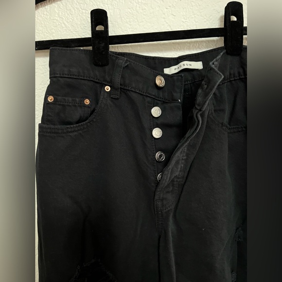 Pacsun Baggy Jean Black Distressed - Size 25 - Picture 4 of 6